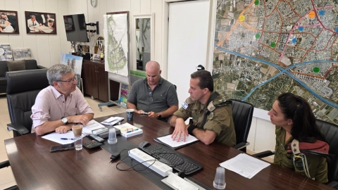 הקצח"ר הגיע לרמלה פגישת היכרות עם ראש העיר - חדשות רמלה ברמלוד נט
